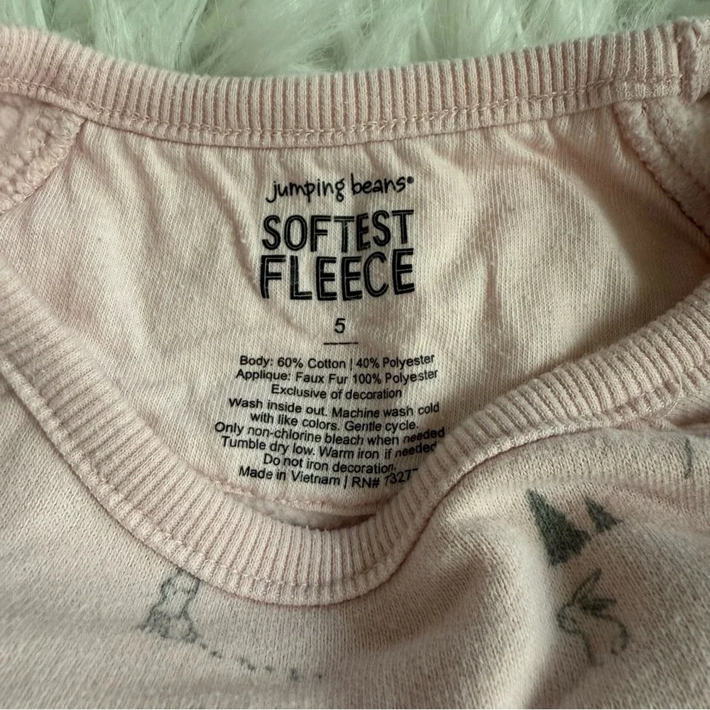 Jumping Beans Soft Pink Fleece Top